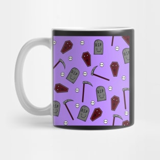 Kawaii Death Goth Pattern Mug